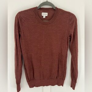 Frank & Oak 100% Merino Wool light weight knit sweater size medium